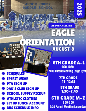  Eagle Orientation, August 8th